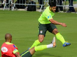 Hulk ha marcado nueve goles en 36 partidos con la selección de Brasil. EFE /