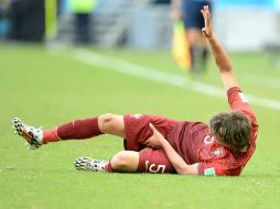 Fabio lamentó lo sucedido, aunque no sabe si su lesión es grave. EFE /
