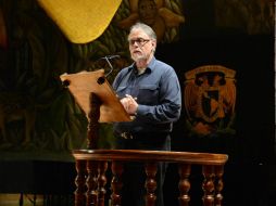 David Huerta, hijo del poeta al que se le rinde homenaje en el postcast de la UNAM por parte del locutor mexicano Juan Stack. ESPECIAL /