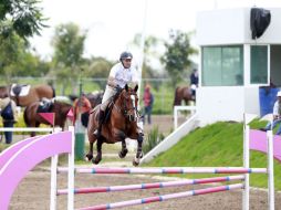 Martínez, a lomos de 'Boudry', completó su recorrido en 67.89 segundos.  /