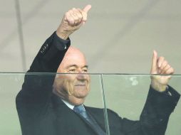 Joseph Blatter presente en un partido del Mundial. EFE /
