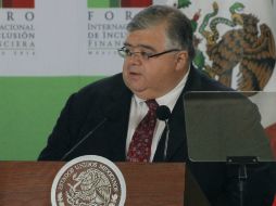 Agustín Carstens participa en el Foro Internacional de Inclusión Financiera. NTX /