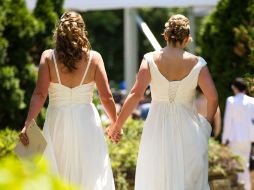 Una compañía italiana pagó el costo del evento, donde los novios sólo tuvieron que pagar la licencia de matrimonio. AFP /