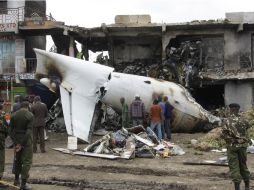 Todas las víctimas del accidente son hombres: un ingeniero de vuelo, el piloto y dos miembros de la tripulación. AP /
