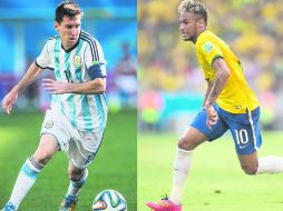 Messi y Neymar Jr son las principales figuras en sus respectivas selecciones. MEXSPORT /