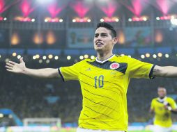 Valioso. No sólo ha marcado cinco goles, James Rodríguez ha sido valuado por su club, el AS Mónaco, en 90 millones de euros. EFE /