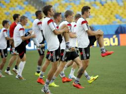 La Selección alemana durante una sesión de entrenamiento. EFE /