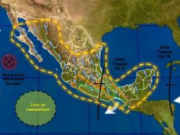 La zona de inestabilidad presenta un potencial ciclónico para los próximos cinco días. TOMADA DE @conagua_clima  /