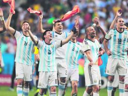 Argentina no llegaba a semifinales desde 1990; nunca ha perdido en esta instancia. AP /