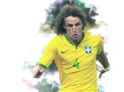 David Luiz será el encargado de poner tranquilidad a la defensa brasileña.  /