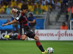 Sami Khedira anotó el quinto gol al minuto 28. AFP /