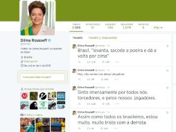 La Mandataria dijo sentirse 'muy muy triste con la derrota' en su cuenta de Twitter. ESPECIAL /