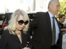 Las esposa de Donald Sterling, Shelly llega a la corte en Los Ángeles. AP /