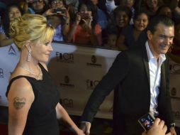 La actriz portaba con mucho orgullo el grabado en su piel. ARCHIVO /