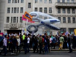 Escuelas, hospitales y hasta el parlamento de Westminster ha sido afectados por el paro de labores. AFP /