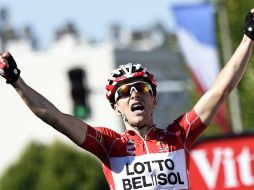 Tony celebra su victoria este miércoles 16 de julio. AFP /