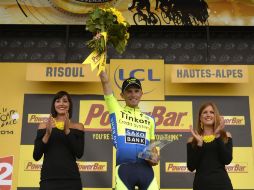 La victoria del polaco de 24 años le dio el primer triunfo en una etapa al equipo Tinkoff-Saxo. AFP /