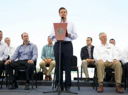 Enrique Peña Nieto encabeza el acto de inauguración del Libramiento 'Arco Norte' de la capital potosina. SUN /