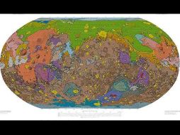 Las fotografías recabadas por la nave 'Odisea 2001' han hecho posible la elaboración del planisferio. ESPECIAL /