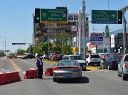 El tráfico se acumuló en la zona debido al cierre del túnel.  /