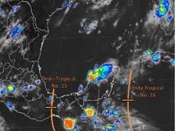 La onda tropical 16 incrementará condiciones de humedad y vientos en centro y sur de Tabasco y Chiapas. TOMADA DE @conagua_clima  /
