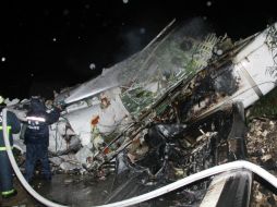 El accidente se produjo cuando, por razones que se desconocen, el avión trató de efectuar un aterrizaje de emergencia. AFP /