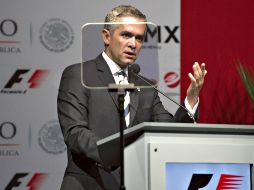 Miguel Ángel Mancera, jefe de gobierno del Distrito Federal festejó la elección de la sede. MEXSPORT /