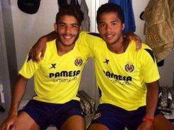 Gio y Jona (i) estarán juntos en la Liga, Copa y Euroopa League. Twitter: @OficialGio. ESPECIAL /