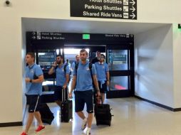 El cuadro Colchonero está en la Ciudad de México con miras al amistoso. Twitter: @Atleti. ESPECIAL /