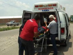 Las personas heridas fueron llevadas al hospital de San Juan de Los Lagos para ser atendidas. ESPECIAL /