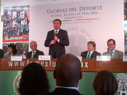 Osorio Chong presenta el programa Glorias del Deporte para atender causas que originan la violencia. TOMADA DE @SEGOB_mx  /
