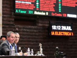 El dictamen es avalado con el voto a favor de 331 legisladores y en contra de 128. SUN /