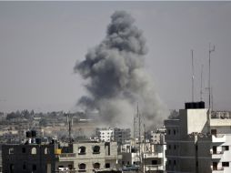 La escuela de la ONU refugiaba a unas tres mil personas. AFP /