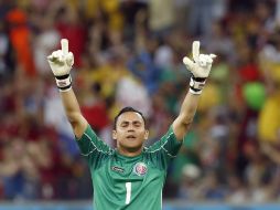 Navas dijo sentirse 'agradecido' y 'tranquilo' porque 'Dios no nos pone cosas en la vida que no se puedan superar'. EFE /