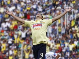 Raúl es uno de los mejores delanteros de la Liga MX, este fin de semana marcó tres goles. EFE /