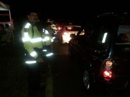 El fin de semana fueron 20 las personas detenidas enviadas a la CURVA. TWITTER: @PoliVialJal. ESPECIAL /