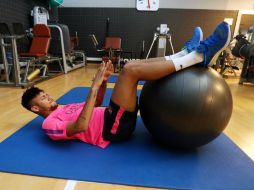 Neymar trabajó por separado al arribar a España para preparar la temporada 2014-2015. AP /