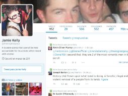 Jamie Kelly utilizó la red social de Twitter para encontrar a la chica de la que se enamoró. ESPECIAL /
