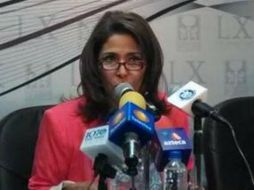 La diputada Celia Fausto presentó la iniciativa. ESPECIAL /