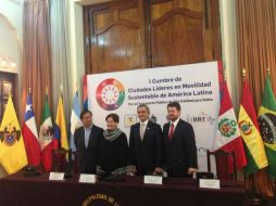 Celebran la Primera Cumbre de Ciudades Líderes en Movilidad Sustentable de América Latina. Foto: @ManceraMiguelMX. ESPECIAL /