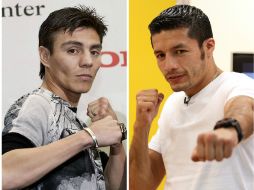 El 'Travieso' Arce(izq) busca su sexto título en diferentes categorías y González (der) hará la defensa del título mundial. ARCHIVO /
