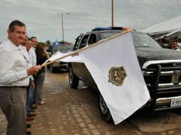 Nájera presidió el arranque de las actividades de los policías. ESPECIAL /