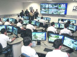 PRENDEN OJOS. Así luce el nuevo Centro de Monitoreo y Vigilancia de Zapopan, que recibe señales de videocámaras.  /