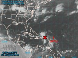 Imagen del CNH que muestra el sistema. De llegar a ser depresión tropical y luego en tormenta tropical se llamaría ''Cristóbal''. ESPECIAL /