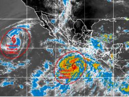 'Marie' se localiza a 515 kilómetros al sur de Zihuatanejo. TOMADA DE @conagua_clima  /