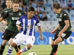El Real Sociedad jugará este domingo ante Eibar en el comienzo de la Liga de España. EFE /
