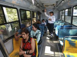 El jueves pasado se realizó una revisión a unidades del transporte público en el Centro de Guadalajara.  /