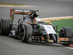 Es la primera vez en su carrera en F1 que Sergio obtiene unidades en el circuito de Spa. EFE /