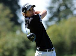 Tras cuatro rondas, el golfista del Guadalajara Country Club totalizó 14 golpes bajo par. AFP /