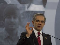 Mancera asegura que es importante para la Ciudad de México fortalecer al partido y dar continuidad a los programas y proyectos. ARCHIVO /